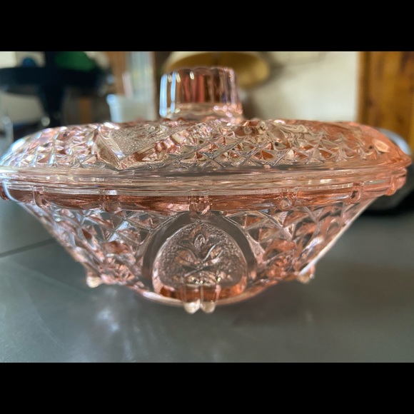 Other - Pink Glass Candy Dish
